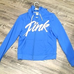 Pink zip up hoodie